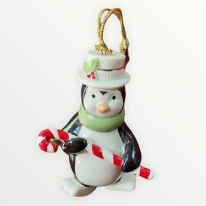 Lenox Very Merry Porcelain Penguin Holiday Ornament